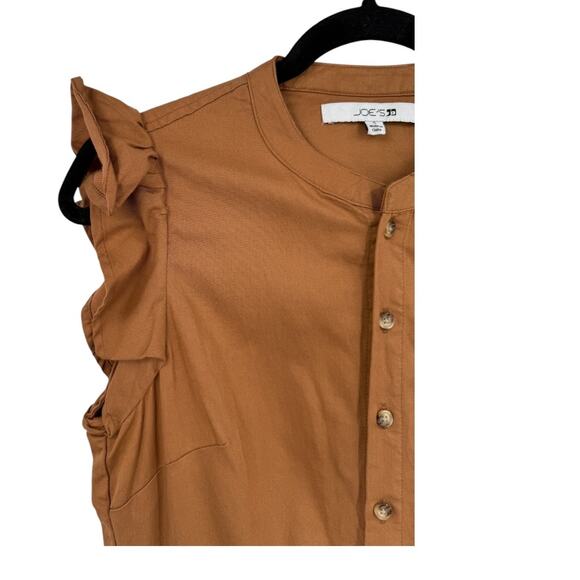 Joe's Jeans romper Emilia flutter sleeve brown size Small S - Picture 3 of 6
